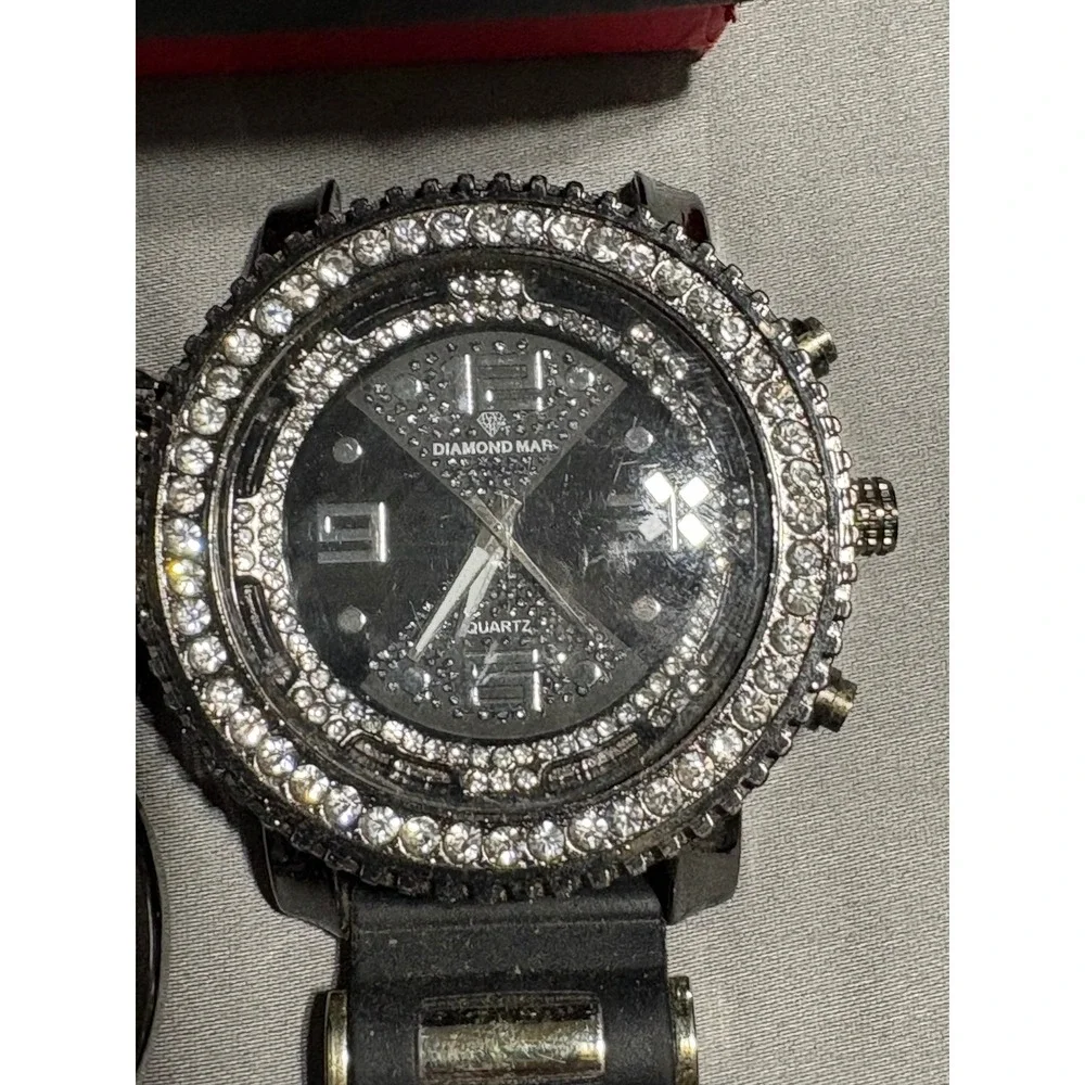 Mens Watch Lot 8pc Armitron Beverly Hills Polo Club INC Red Ape Digital Analog